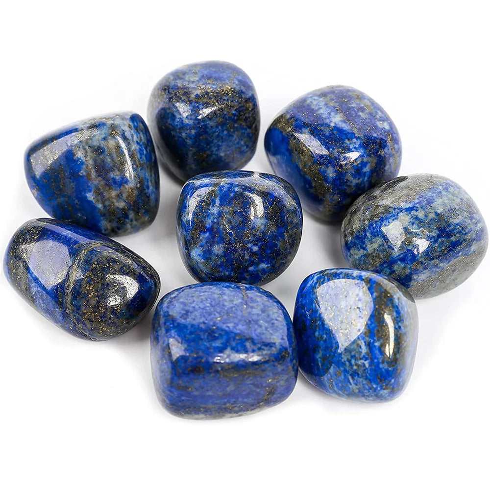 Natural Lapis Lazuli Tumbled Stones for Wicca Reiki Healing Crystals Polished Energy Chakra Stone Ornament 20-30mm