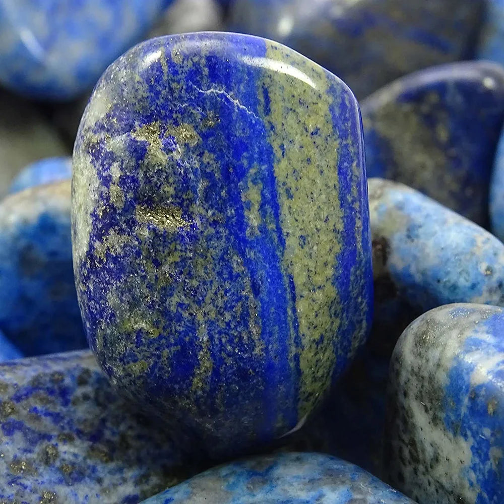 Natural Lapis Lazuli Tumbled Stones for Wicca Reiki Healing Crystals Polished Energy Chakra Stone Ornament 20-30mm