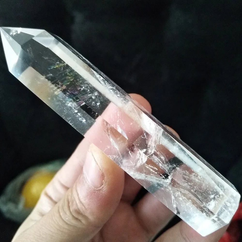 Natural Clear Quartz Crystal Tower Stone Point Home Decor feng shui Wand Witchcraft Reiki Meditation and Chakra Healing Crystals