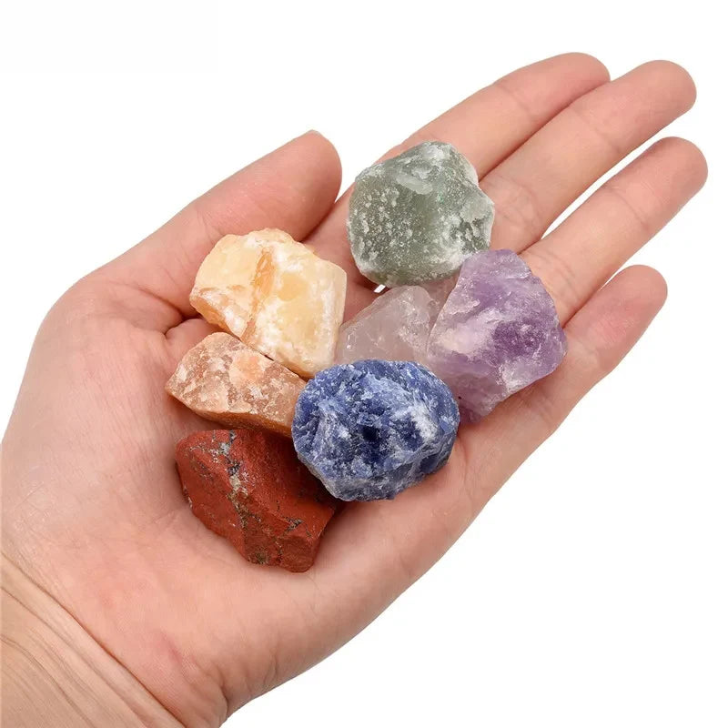 Healing Crystals Set for Calming, Anxiety & Stress with Labradorite Palm Stone, Spiritual Crystals and Gift for Meditation