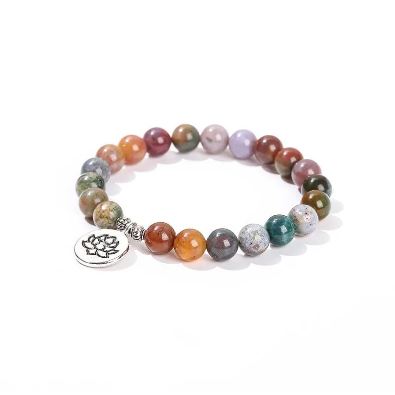 JD Natural Stone Eight Planets Bead Bracelets Men Women Universe Seven Chakra Bangle Yoga Balance Galaxy Solar Wristband Jewelry