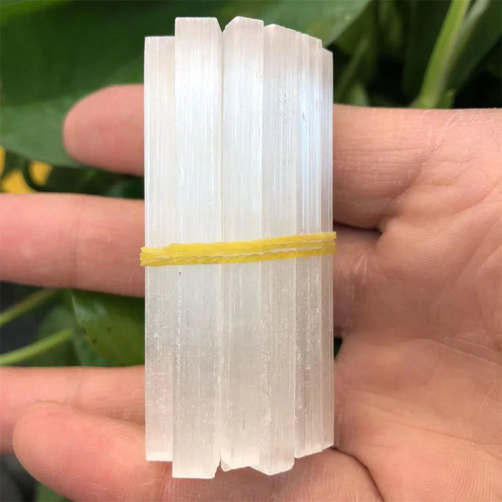 1/15pcs Selenite Natural Stone Rough Crystals Stick Mineral Healing Reiki Gift Chakra Gypsum Crafts Energy Point Wands