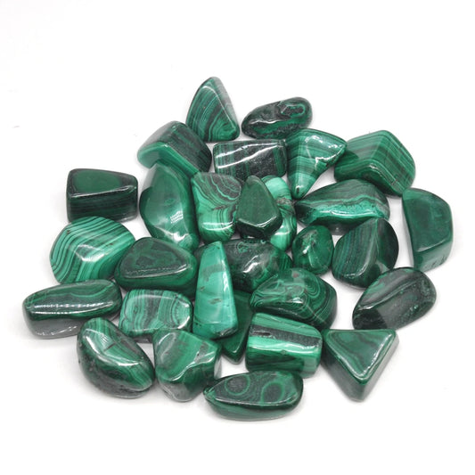 Natural Malachite Tumbled Stones Bulk Healing Crystals Reiki Polished Real Gemstone Aquarium Decoration Material For Jewelry