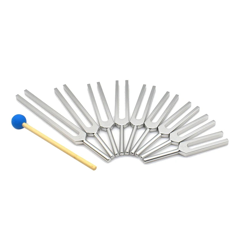 Tuning Fork Set - 9 Tuning Forks For Healing Chakra,Sound Therapy,Keep Body,Mind And Spirit In Perfect Harmony