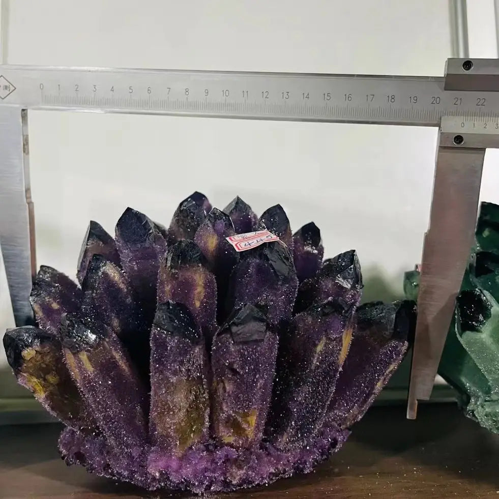 7kg Natural Purple Ghost Quartz Crystal Cluster Healing Crystals Raw Gemstone Specimen For Home&Office Decoration Degaussing