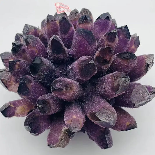 7kg Natural Purple Ghost Quartz Crystal Cluster Healing Crystals Raw Gemstone Specimen For Home&Office Decoration Degaussing